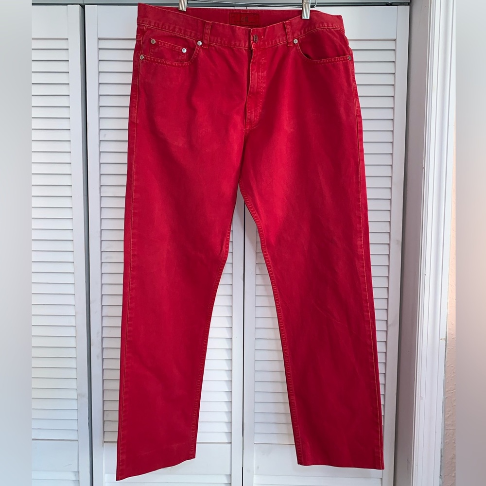 Carolina Herrera CH Men’s Red Jeans Pants 40
